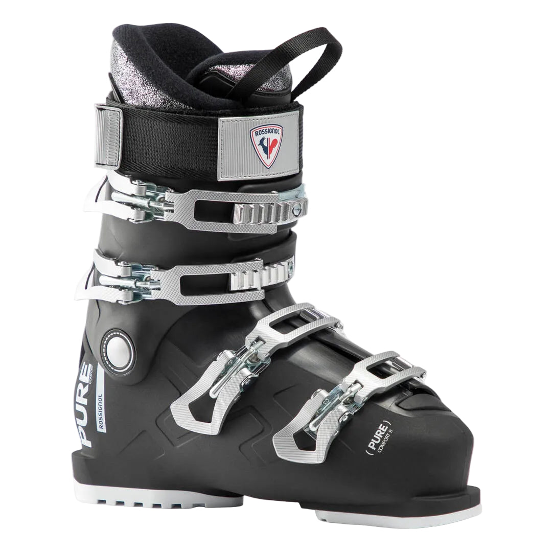 2025 Rossignol Hi-Speed Pro 70 JR MV, junior ski boots, high-performance ski boots, ergonomic fit, adjustable buckles, comfortable liner, durable ski boots, skiing gear, ski shop, Swiss Sports Haus, West Vancouver ski shop, junior skiing equipment, ski boots for kids, Rossignol ski boots.