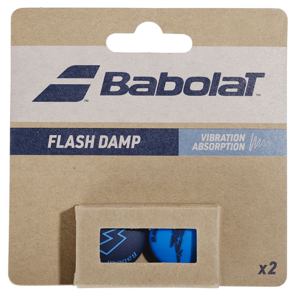 Babolat Flash Dampener, tennis vibration dampener, Babolat tennis accessories, shock absorber for tennis racket, reduce racket vibration, tennis equipment, tennis gear, performance tennis dampener, Swiss Sports Haus, West Vancouver tennis shop.
