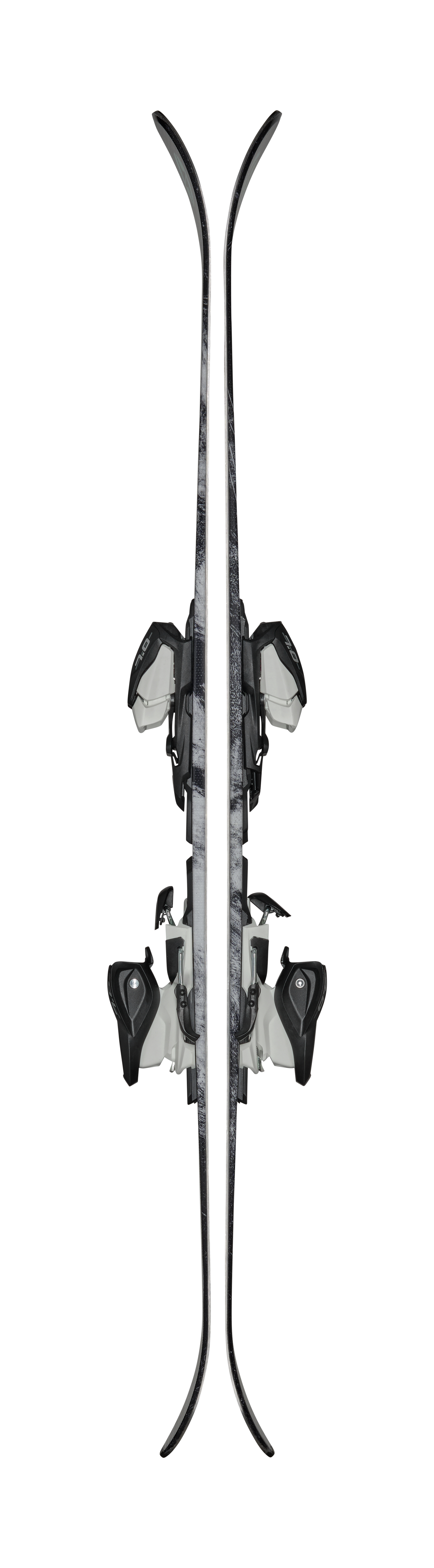 Blizzard Canvas JR skis in White with 7.0 bindings included, a lightweight all-mountain ski for progressing young skiers.