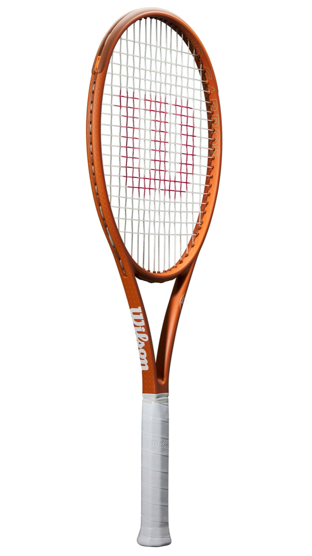 Wilson Blade 98 16/19 V9.0 Roland Garros 2025 Edition, Wilson tennis racket, Blade 98 tennis racket, Roland Garros tennis racket, 2025 limited edition tennis racket, high-performance tennis racket, Wilson tennis gear, tennis equipment, professional tennis racket, Swiss Sports Haus, West Vancouver tennis shop.