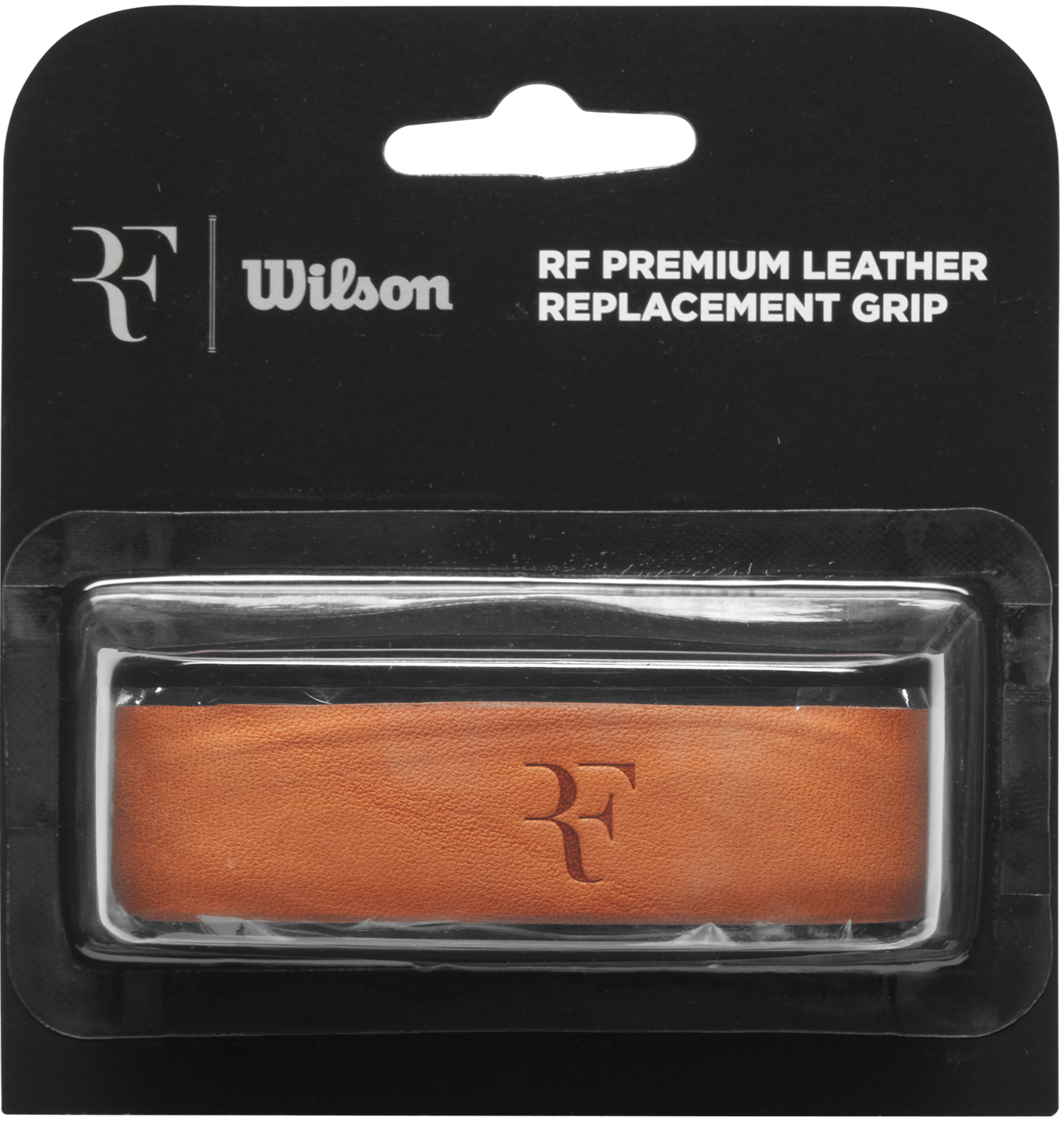 Wilson RF Premium Leather Replacement Grip, tennis racket grip, leather tennis grip, Wilson replacement grip, premium racket grip, tennis accessories, RF leather grip, durable tennis grip, racket handle grip, tennis equipment, Wilson tennis gear, high-performance tennis grip, Swiss Sports Haus, West Vancouver tennis shop.