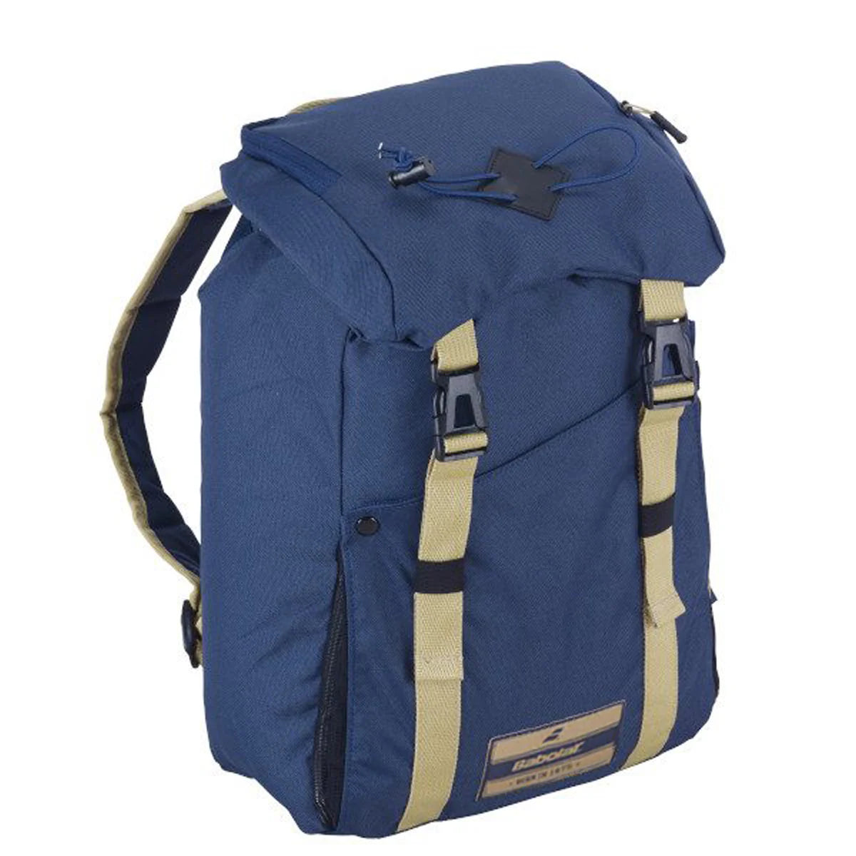 Babolat Classic Jr Backpack featuring junior-sized construction, dedicated racquet storage, multiple compartments, and comfortable shoulder straps.