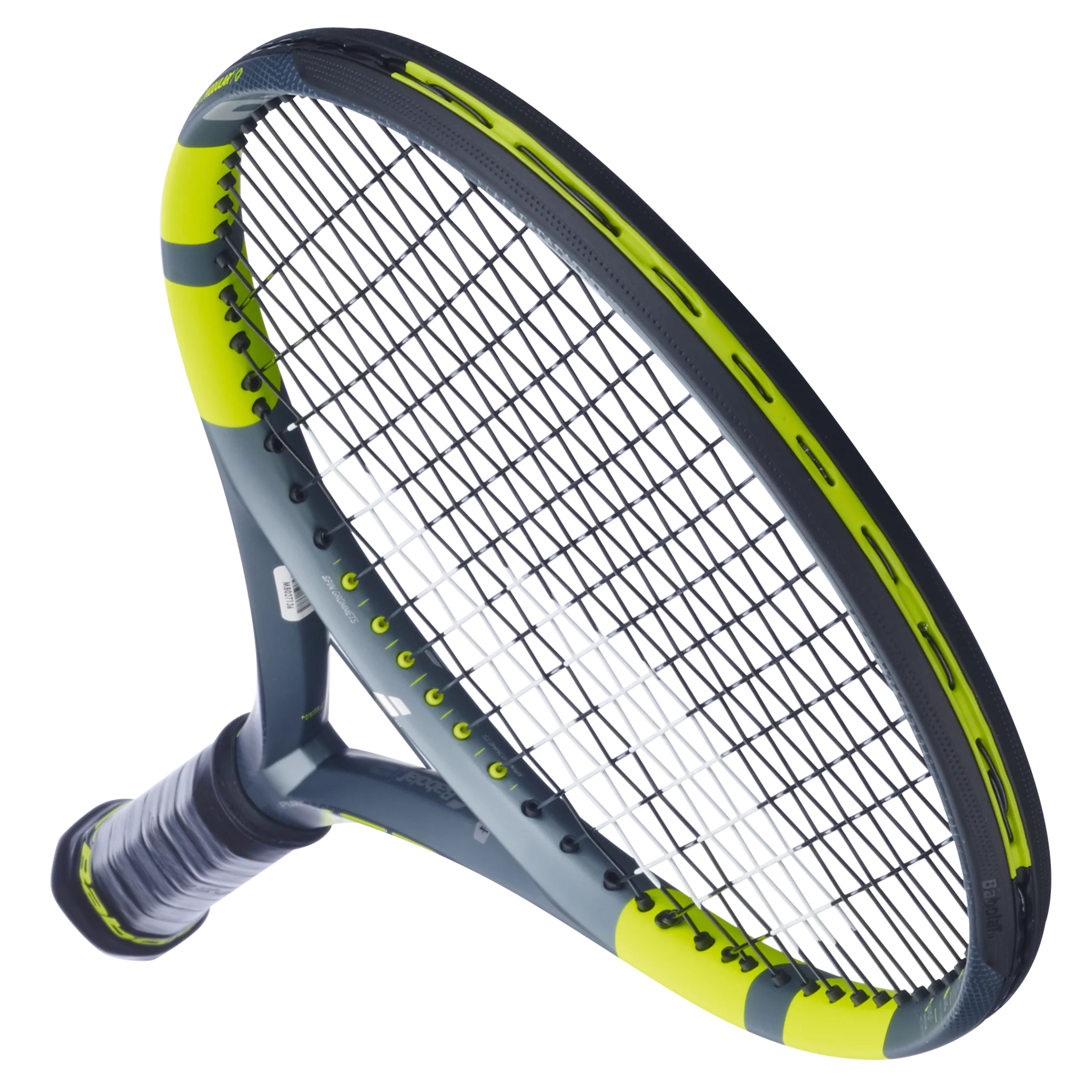 Babolat Pure Aero 98 Gen 9 high-performance spin tennis racket in grey/green