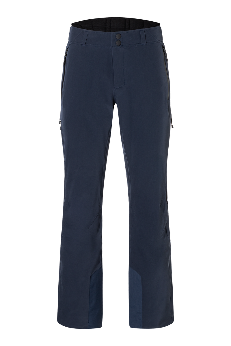 A pair of navy Bogner Fire + Ice Nic-T Ski Pants that feature 20K waterproofing and 20K breathability, a premium 4-way stretch technical fabric, and a sleek silhouette.