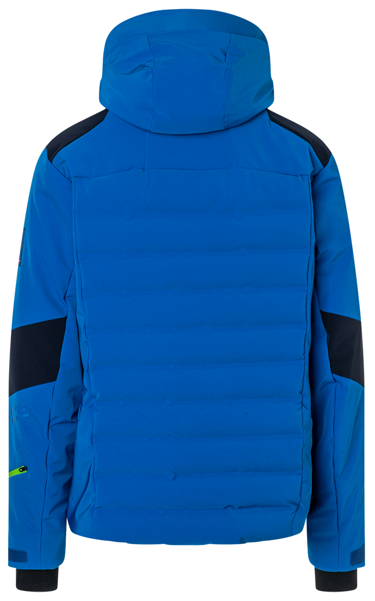 Bogner FIRE + ICE Men's Radek ski jacket with 20K waterproof 4-way stretch, Thermore Ecodown insulation and detachable hood.