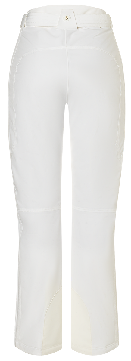 Bogner Women's Franzi-T Ski Pants with waterproof 4-way stretch fabric, Comfortemp insulation, signature belt and internal snow guards.