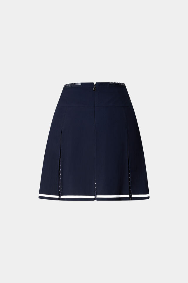 Bogner Women's Sanne functional golf skirt with breathable stretch performance fabric and tailored fit for golf and resort wear