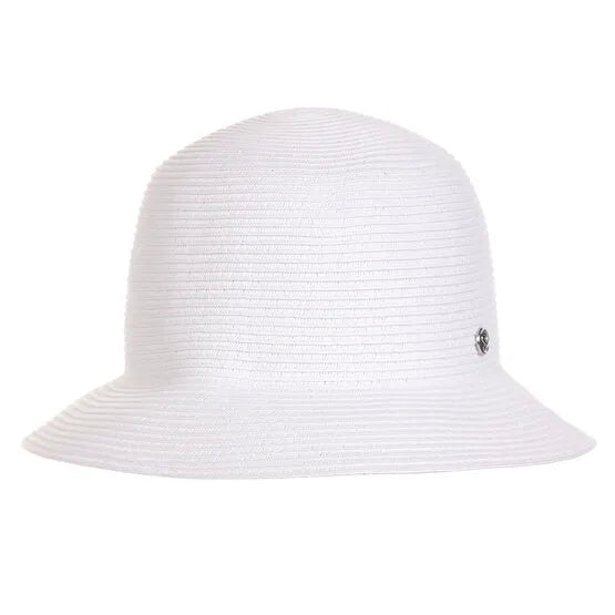 A white Daily Sports Dubbo ladies' golf hat
