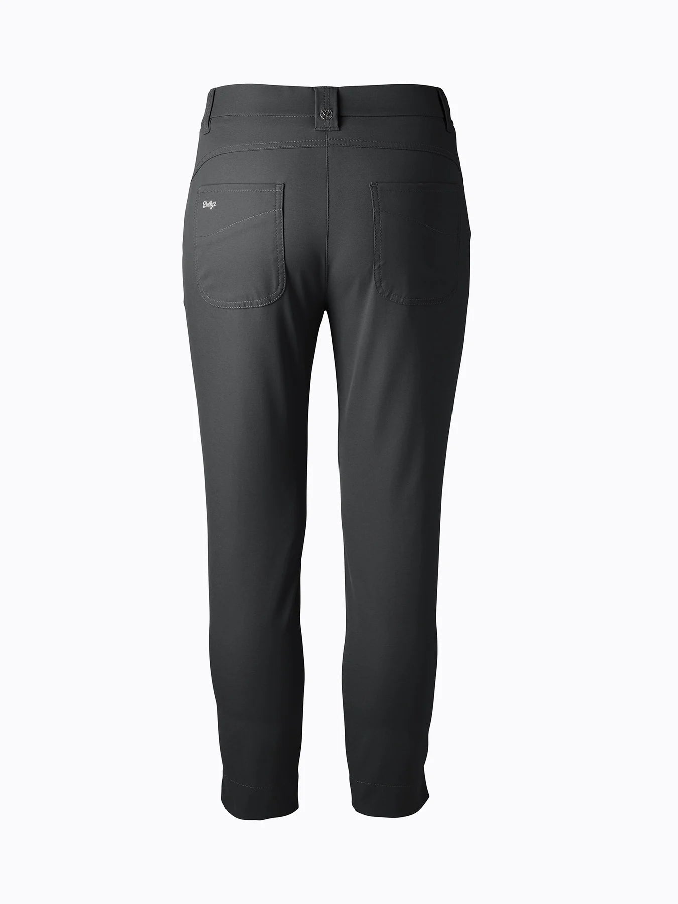 A pair of black Daily Sports Women’s Lyric High Water Golf Pants on a white background