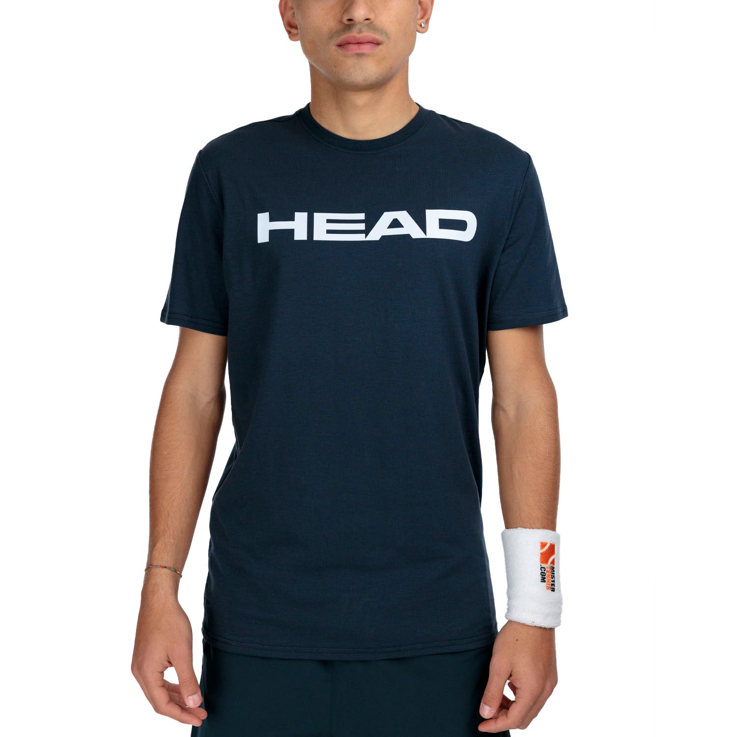 HEAD Men's Club Original T-Shirt featuring lightweight performance fabric, moisture management, a crew neck design, and athletic styling.