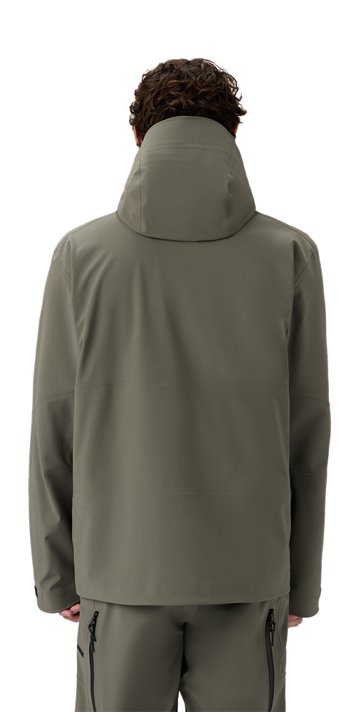 Head Men’s Kore II Jacket showing 3-layer IAM 2020 waterproof breathable membrane fabric, fully taped seams, YKK AquaGuard® water-resistant zippers, fixed helmet-compatible hood, pit zip ventilation, and adjustable cuffs.