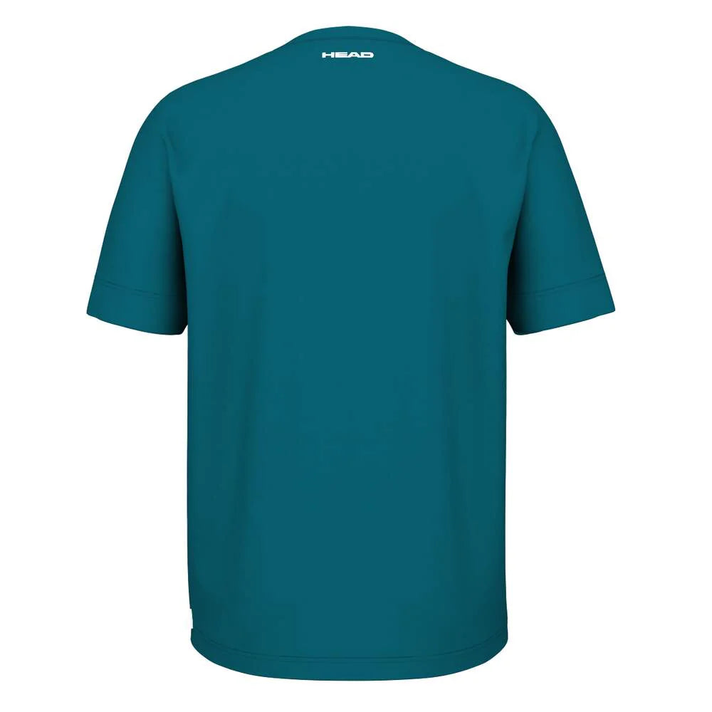 HEAD Men's Slice II T-Shirt featuring lightweight fabric, tennis-inspired Slice II graphics, a crew neck design, and comfortable everyday wear.