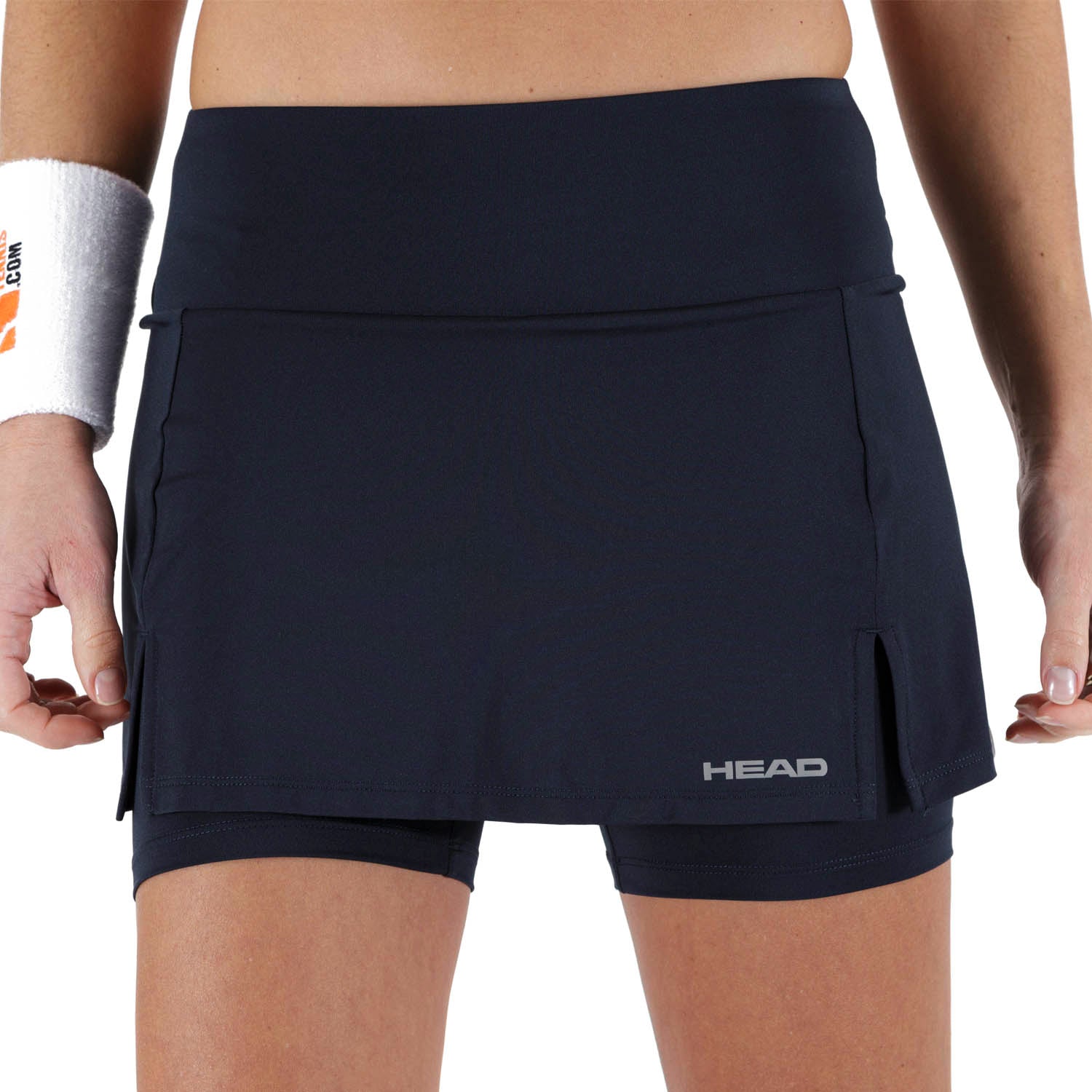 HEAD Women's Club Basic Tennis Skort featuring lightweight performance fabric, built-in shorts, breathable comfort, and athletic styling.