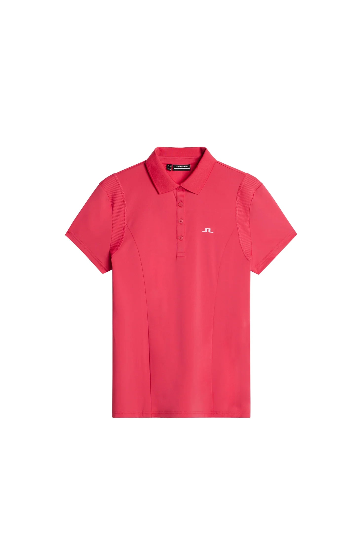 J.Lindeberg Women's Zuri golf polo with breathable stretch performance fabric and flattering athletic fit for golf and resort wear