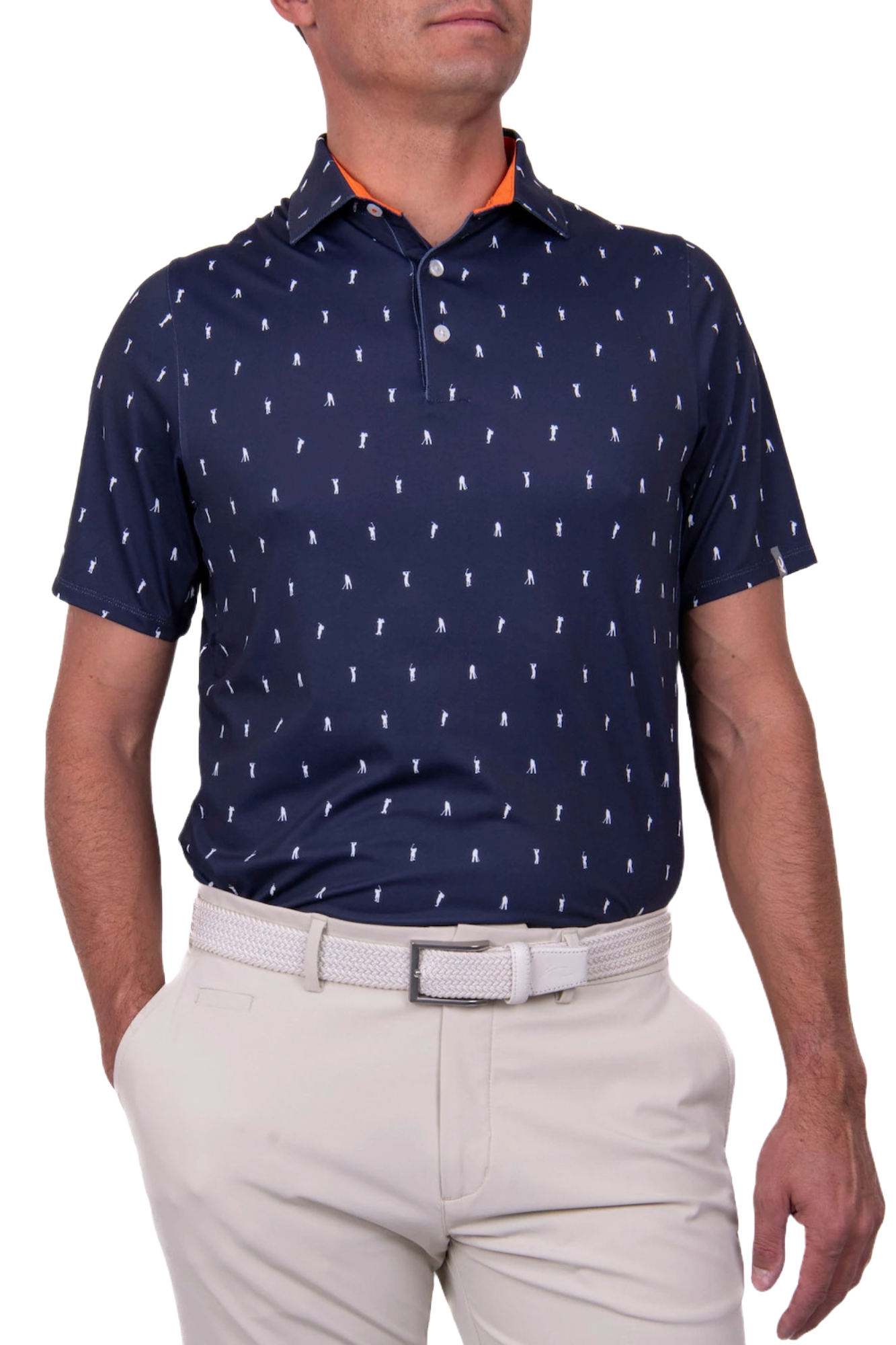 KJUS Men's Golfer golf polo with breathable four-way stretch performance fabric and athletic fit for golf and casual wear