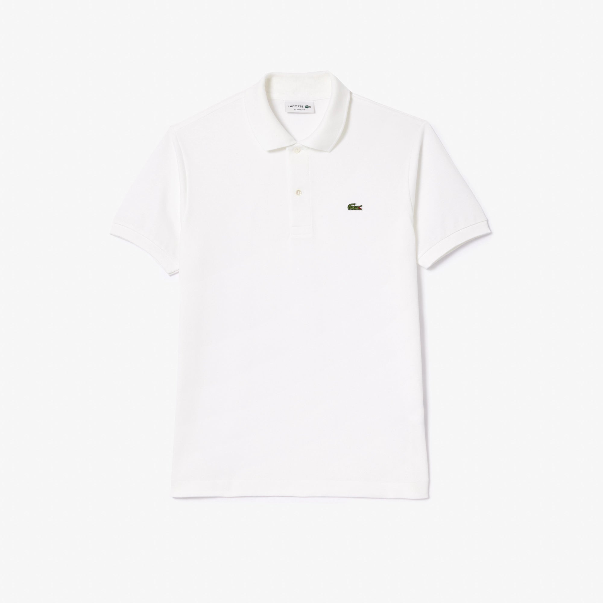 Lacoste Men's Classic Fit L.12.12 golf polo in signature petit piqué fabric with embroidered crocodile logo and timeless styling for golf wear
