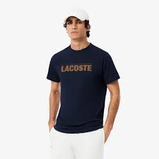 Lacoste Men's Ultra Dry Graphic Print Sport Tee featuring moisture-wicking fabric, graphic detailing, breathable comfort, and athletic performance.
