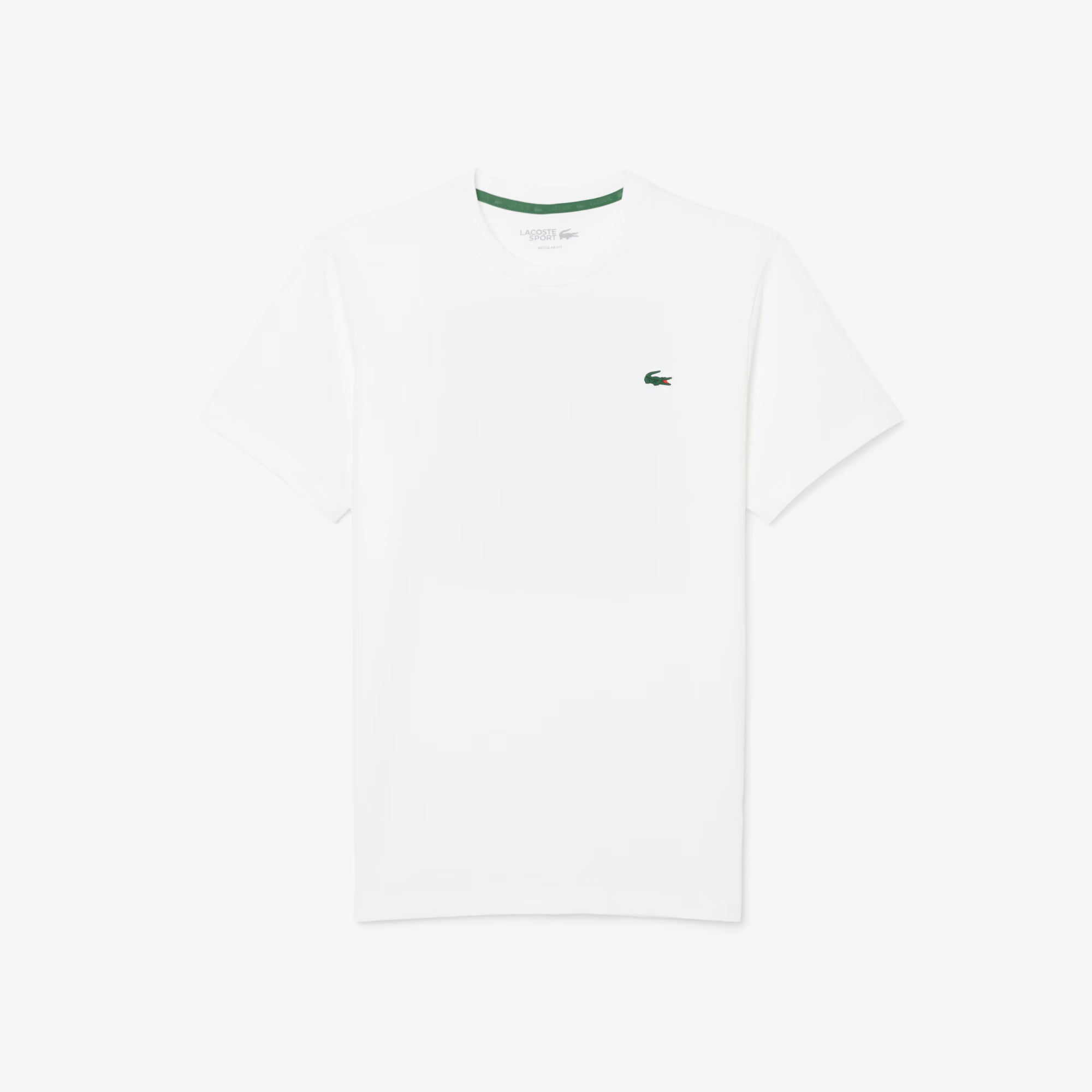 Lacoste Men's Ultra Dry Printed Tennis Tee featuring moisture-wicking performance fabric, printed graphics, and breathable athletic comfort.