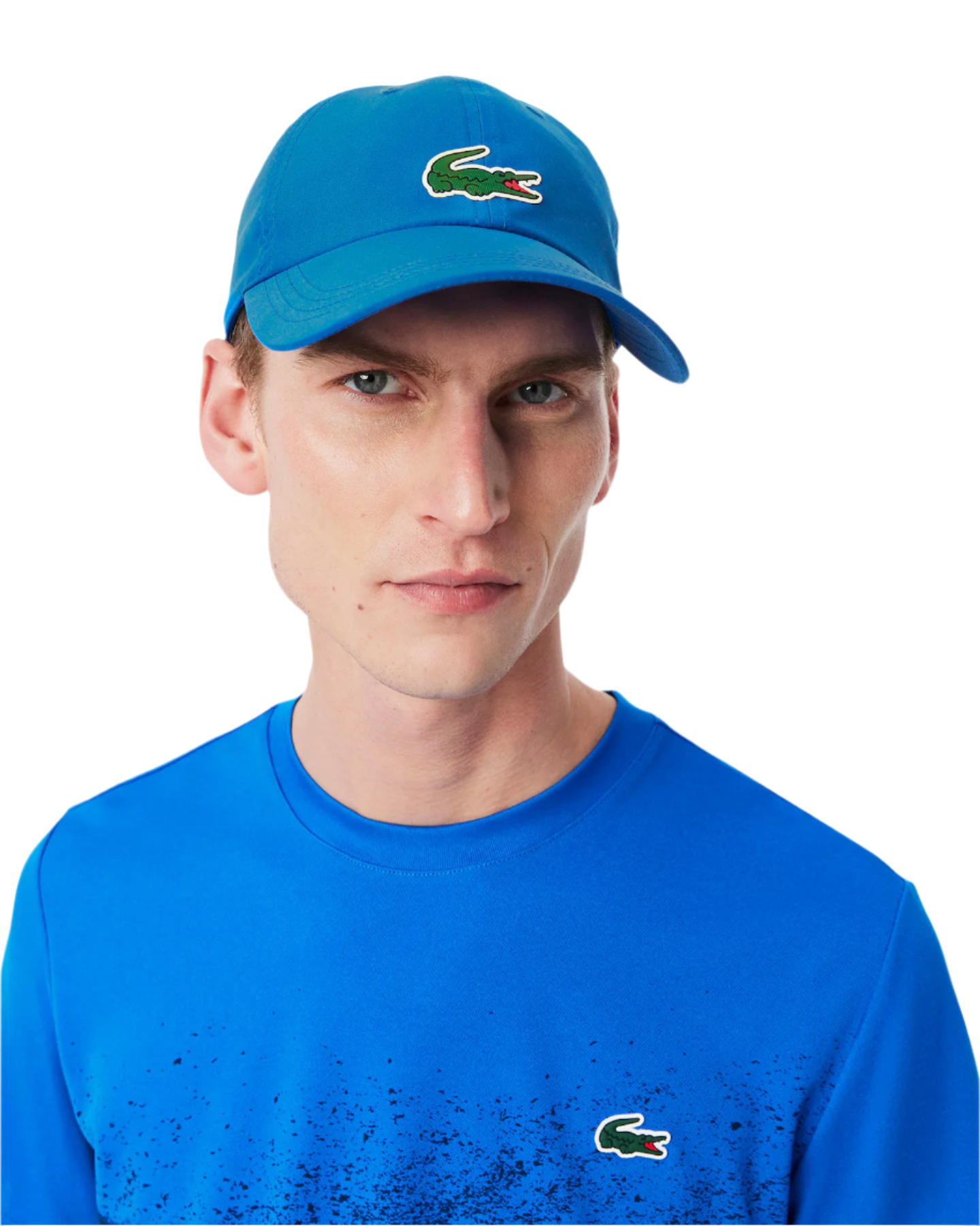 Lacoste Sport x Novak Djokovic Tennis Cap featuring lightweight performance fabric, breathable comfort, an adjustable fit, and signature branding.