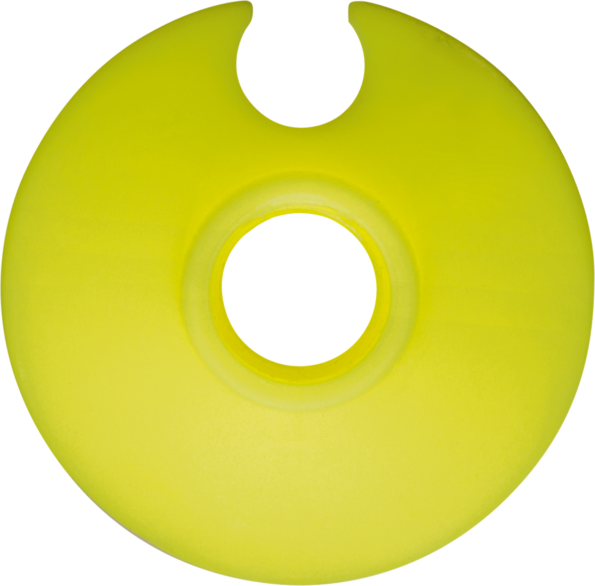 LEKI Racing Basket 50MM in neon yellow, compact replacement alpine ski pole baskets designed for compatible adult LEKI race poles.