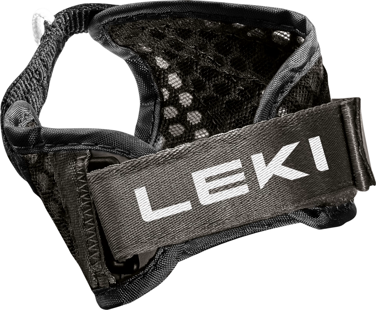 LEKI Trigger Frame Strap Mesh replacement pole straps featuring an adjustable elastic mesh design for a secure and comfortable fit.