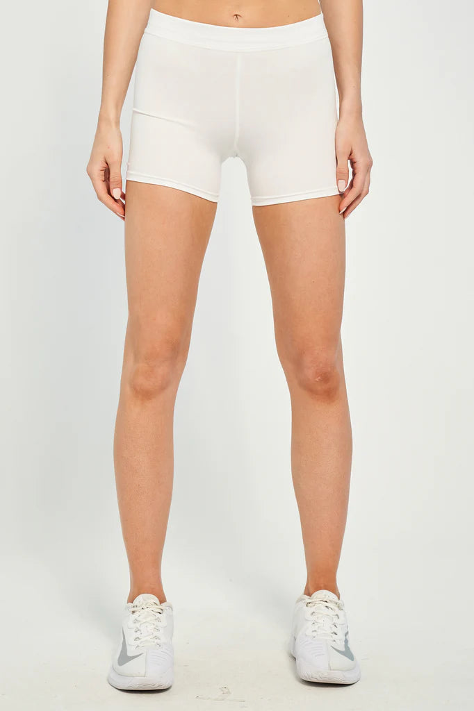 Lija Impact Climate Women's Tennis Shorts featuring lightweight stretch performance fabric, breathable comfort, moisture-wicking technology, and athletic styling.