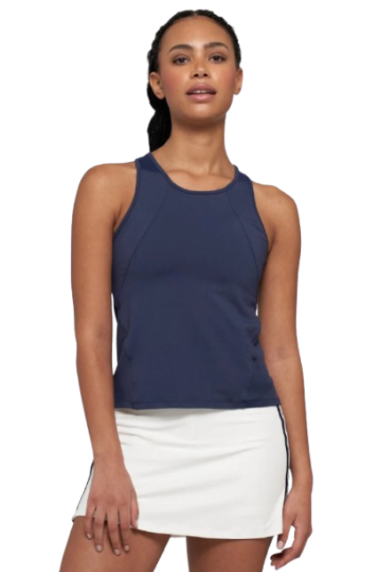 Lija Women's Elite Daily Tennis Tank featuring lightweight performance fabric, moisture-wicking comfort, breathable design, and athletic styling.