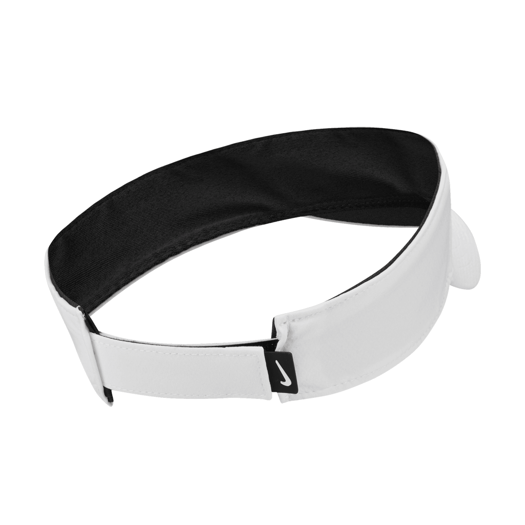 Nike Dri-FIT Ace Visor featuring moisture-wicking technology, an open-top design, adjustable fit, and lightweight performance comfort.