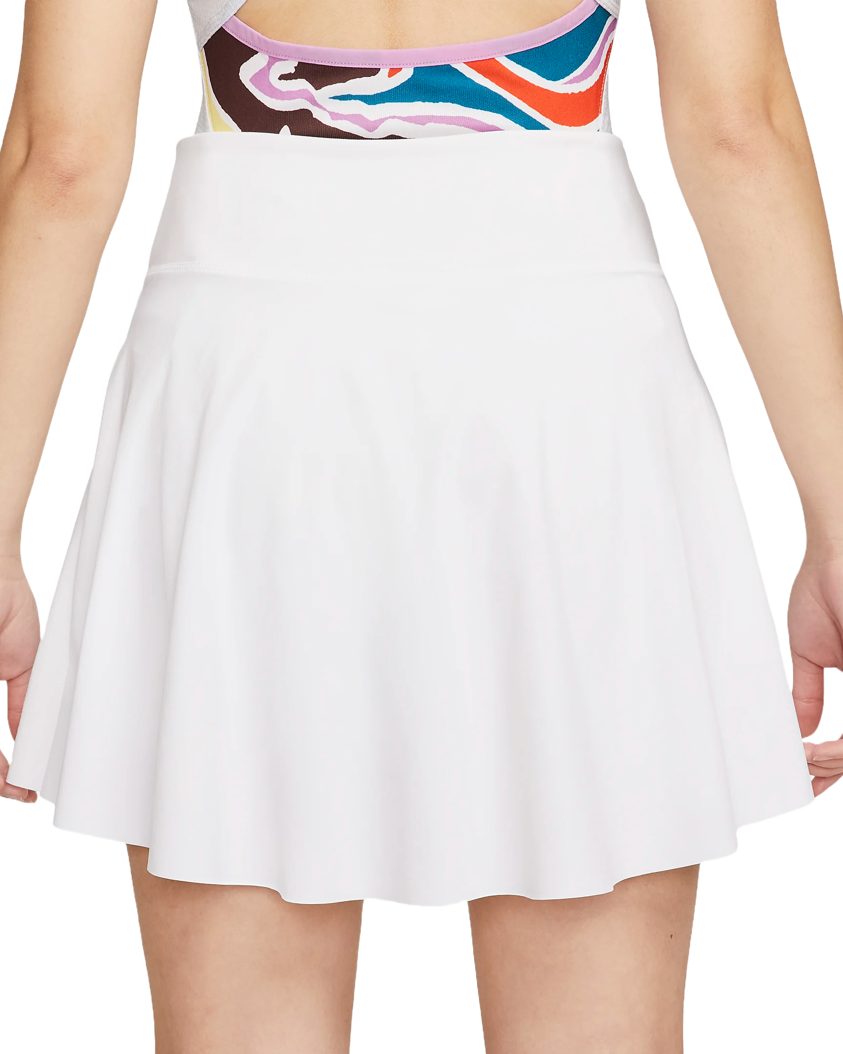 Nike Women's Dri-FIT Advantage Pleated Skirt featuring moisture-wicking technology, pleated styling, built-in shorts, and performance comfort.