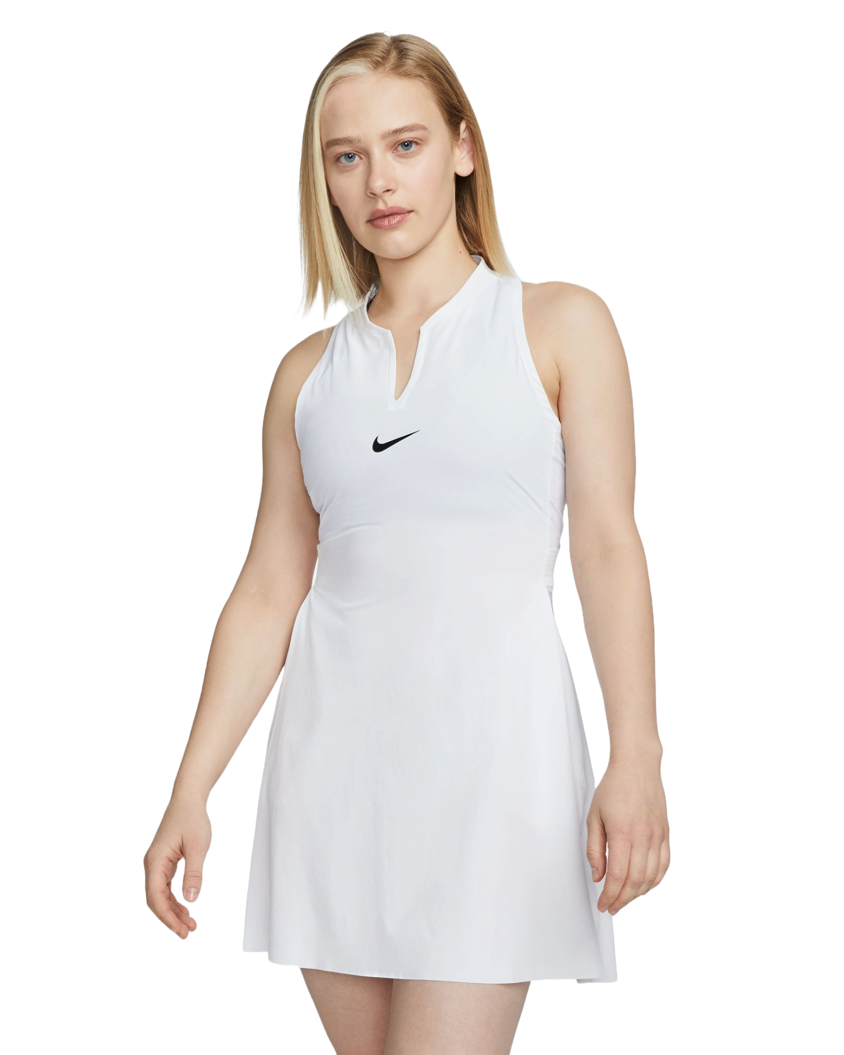 Nike Women's Dri-FIT Advantage Tennis Dress featuring moisture-wicking performance fabric, breathable comfort, athletic fit, and court-ready styling.