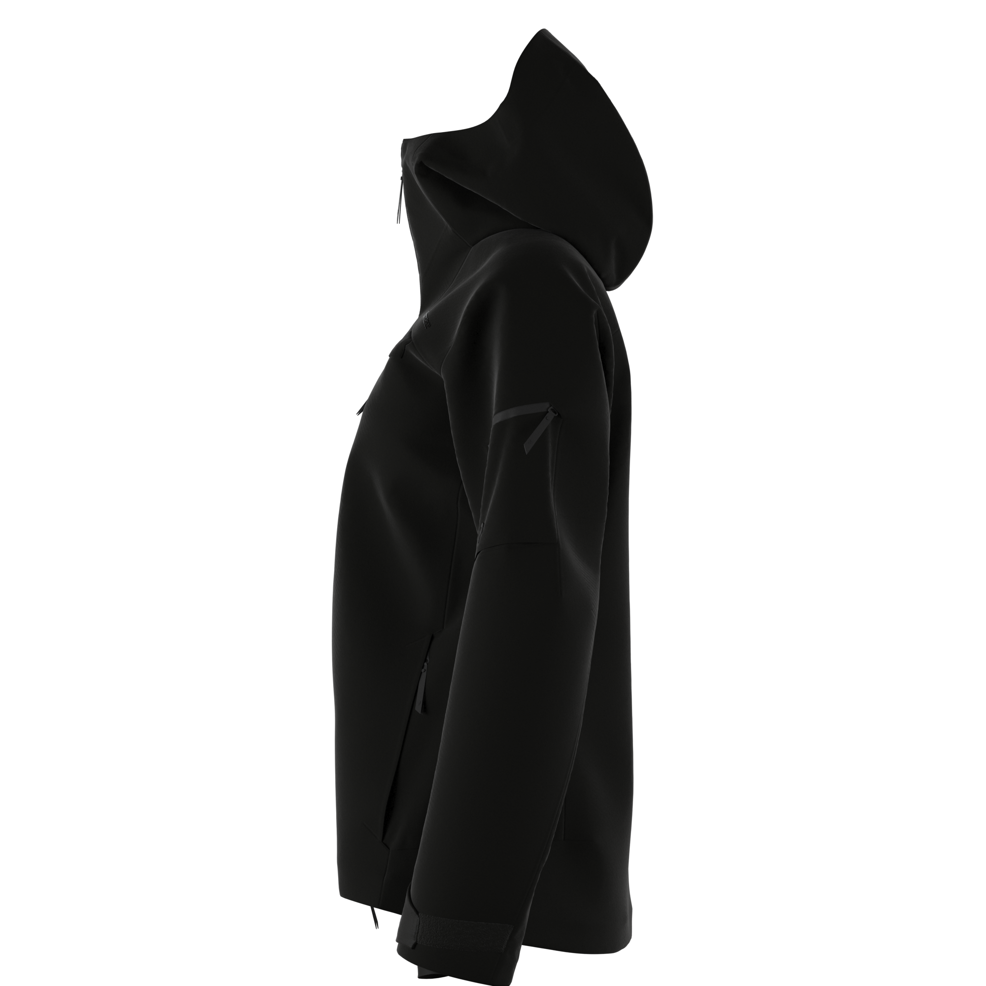 Peak Performance Women's Alpine GORE-TEX Shell Ski Jacket featuring waterproof GORE-TEX construction, helmet-compatible hood, powder skirt, and a women's-specific fit.