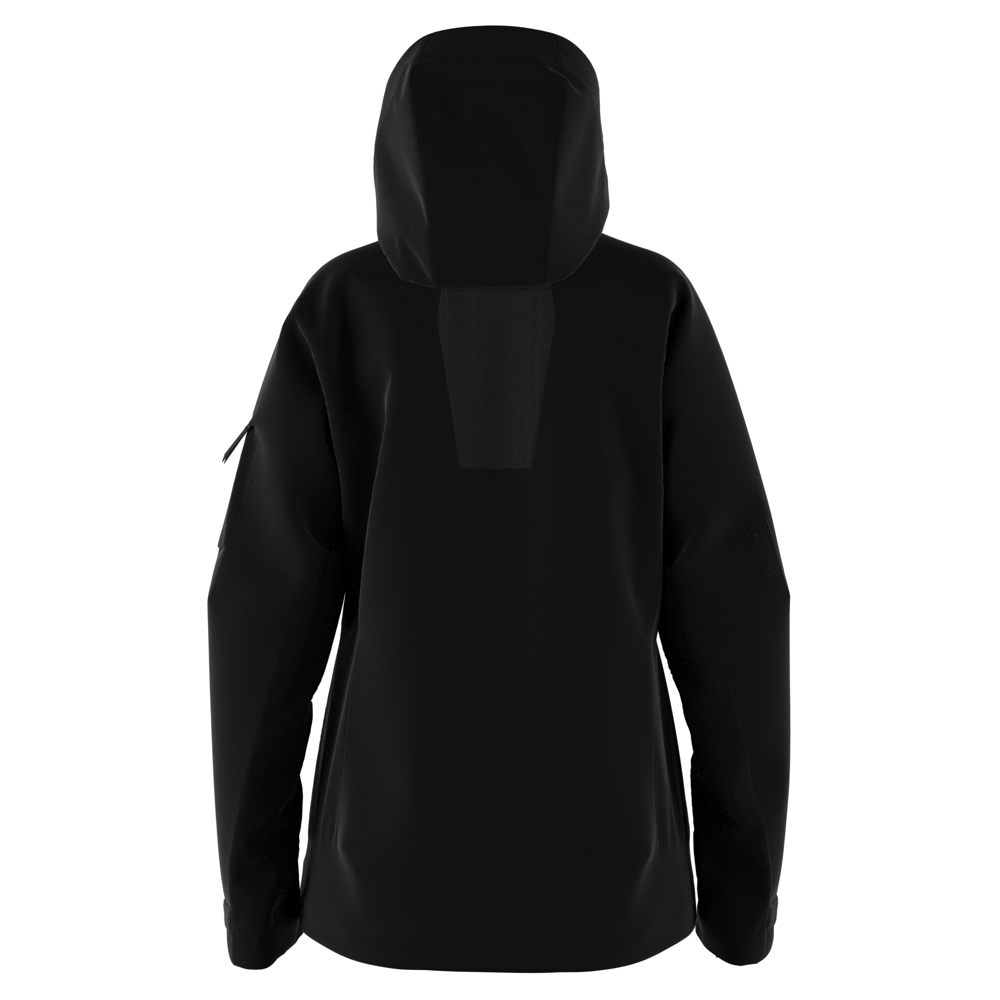 Peak Performance Women's Alpine GORE-TEX Shell Ski Jacket featuring waterproof GORE-TEX construction, helmet-compatible hood, powder skirt, and a women's-specific fit.
