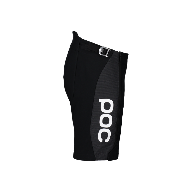 POC JR Race Shorts featuring lightweight insulation, full-length side zippers, weather-resistant construction, and a junior race-specific fit.