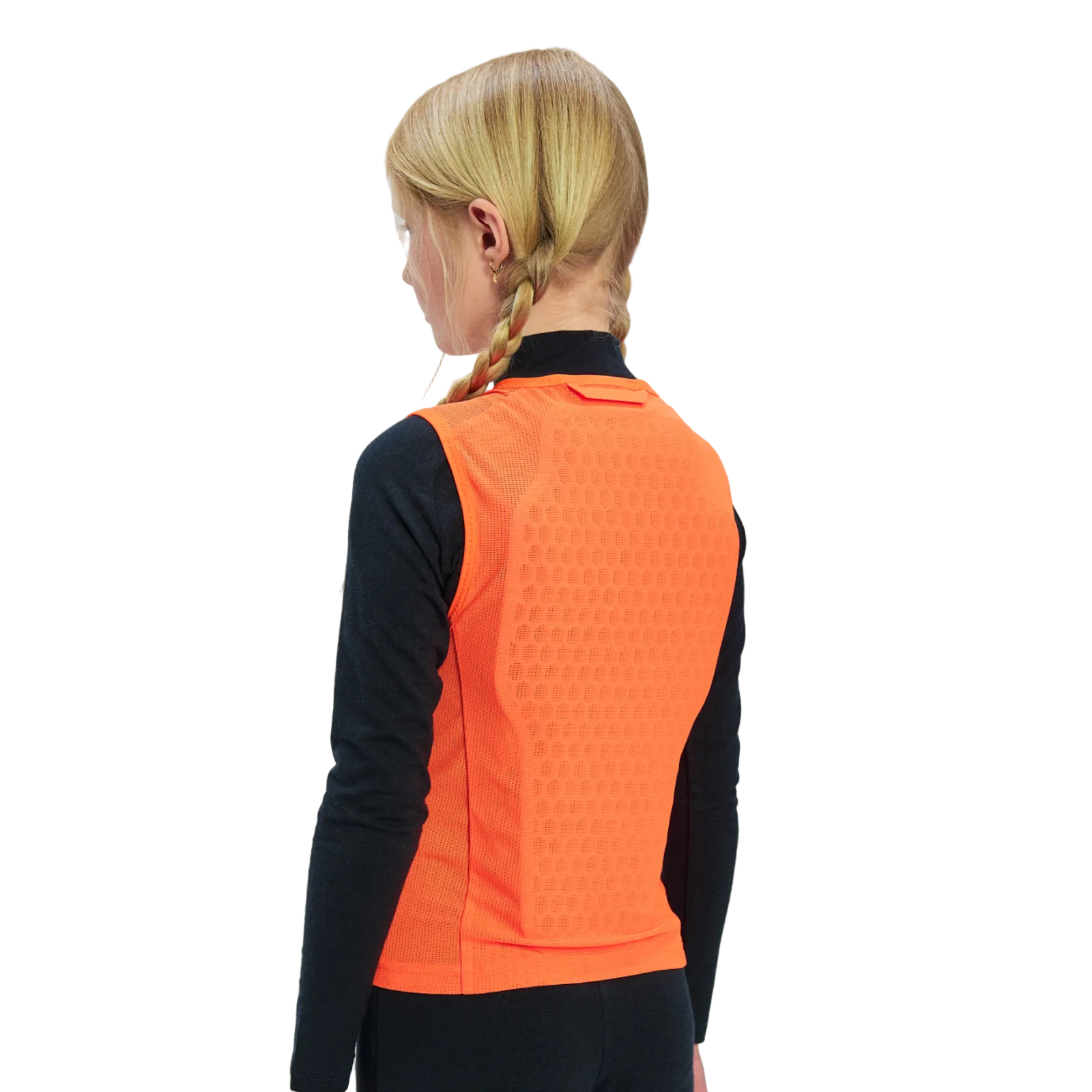 POC POCito VPD Air Vest featuring EN 1621-2 Level 1 VPD Air back protection, breathable mesh construction, adjustable waistband, and a junior-specific fit.