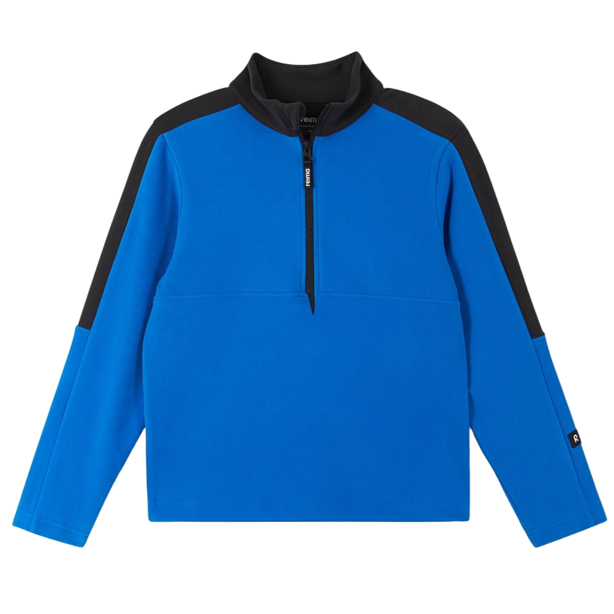 Reima JR Laduille Fleece Sweater featuring lightweight fleece, half-zip collar, breathable fabric, and a junior-specific fit for winter activities.