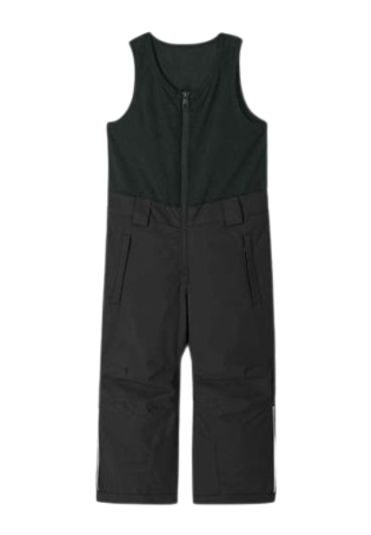 Reima JR Oryon Ski Pants featuring waterproof construction, lightweight insulation, reinforced knees and seat, snow gaiters, and a junior-specific fit for winter adventures.