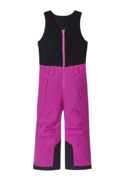 Reima JR Oryon Ski Pants featuring waterproof construction, lightweight insulation, reinforced knees and seat, snow gaiters, and a junior-specific fit for winter adventures.