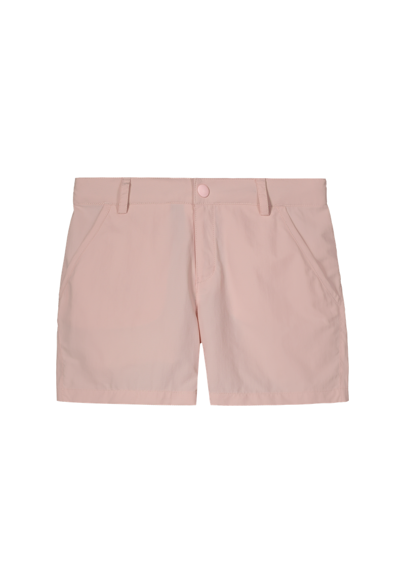 Pink Reima Junior Valoisin Shorts on a white background