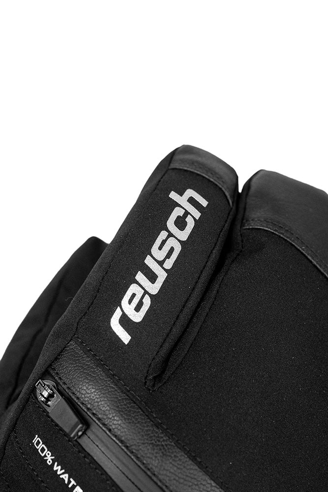 Reusch Lando R-TEX XT Lobster Glove in Black/Silver with Real Down insulation, waterproof membrane and Heating Pocket.