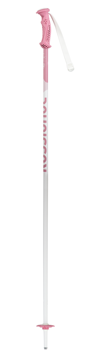 Rossignol Electra JR Ski Poles featuring lightweight aluminum shafts, junior-sized grips, adjustable wrist straps, and junior ski baskets.