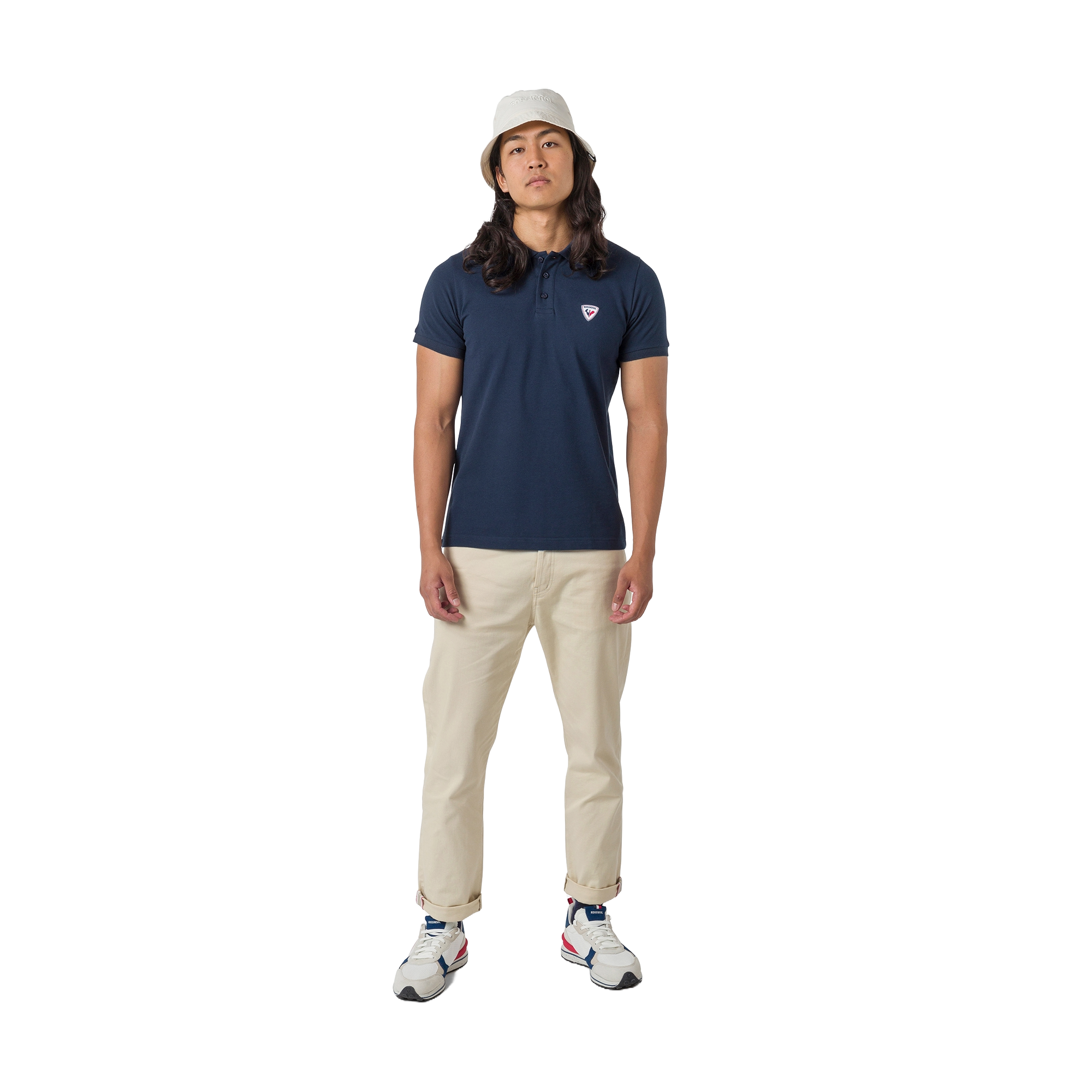 Rossignol Men's Logo Golf Polo featuring lightweight performance fabric, moisture-wicking technology, logo detailing, and an athletic fit.