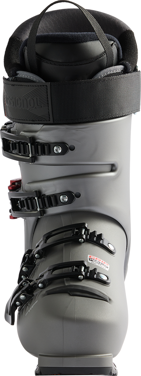 Rossignol Vizion 4B 100 Pro MV GW Ski Boots 2027 featuring Step In technology, 100 flex, 100 mm medium-volume fit, and GripWalk soles.