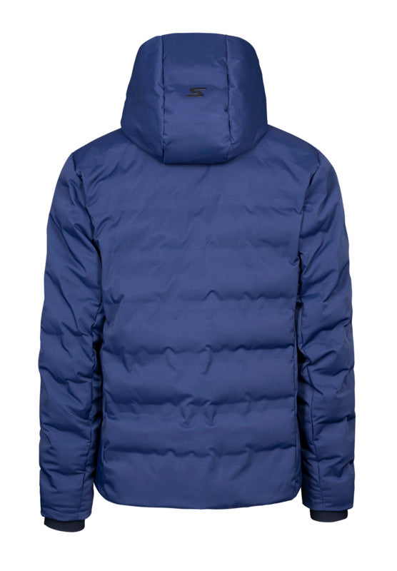 Stöckli Men's Urban Ski Jacket featuring waterproof construction, lightweight insulation, stretch fabric, adjustable hood, and premium alpine performance.