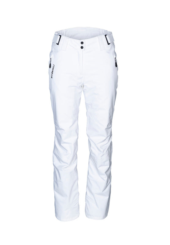 Stöckli Women's Performance Ski Pants featuring waterproof construction, lightweight insulation, stretch fabric, articulated knees, and a women's-specific performance fit.
