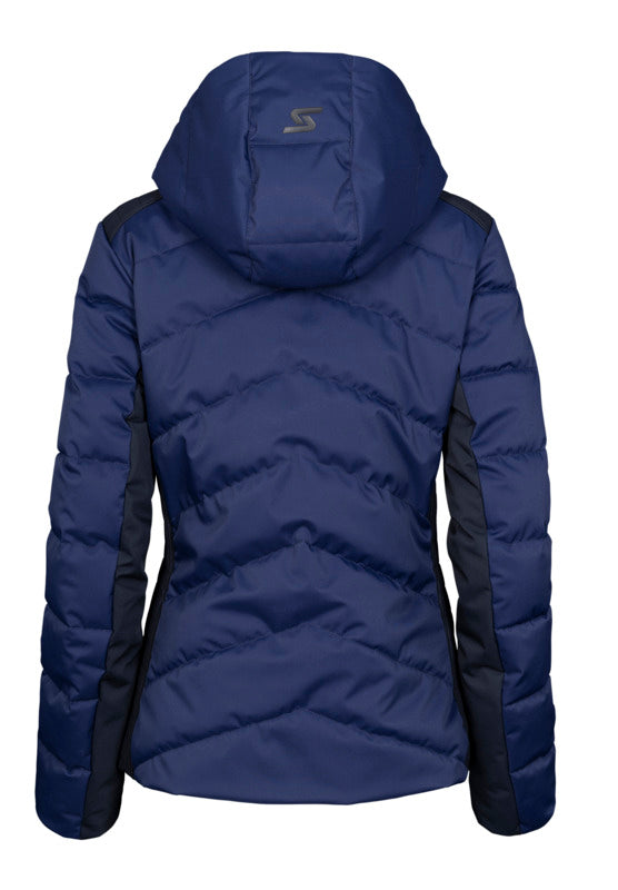 Stöckli Women's Style Ski Jacket featuring waterproof construction, lightweight insulation, stretch performance fabric, adjustable hood, and a women's-specific fit.