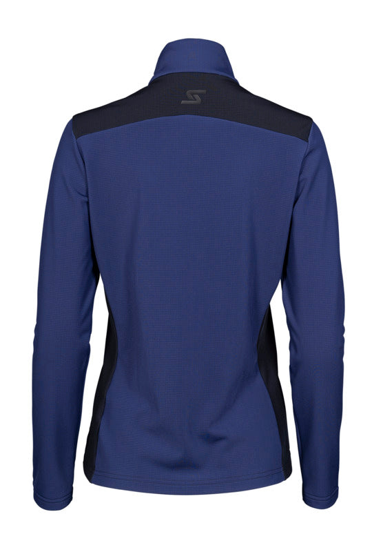 Stöckli Women's Technostretch Performance Full Zip featuring stretch performance fleece, brushed interior, moisture-wicking fabric, and a women's-specific athletic fit.