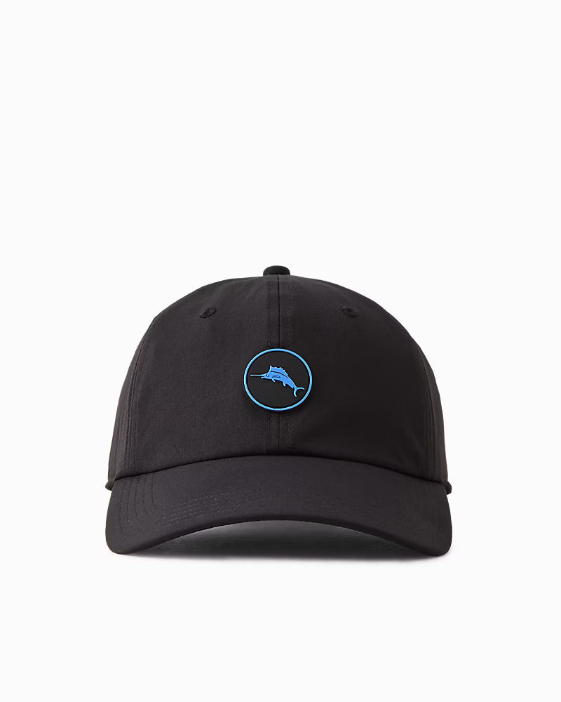 Tommy Bahama Barbados Marlin Cap featuring an embroidered marlin logo, curved brim, and adjustable fit for all-day comfort.