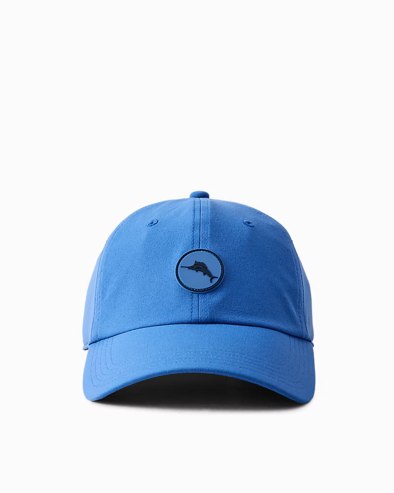 Tommy Bahama Barbados Marlin Cap featuring an embroidered marlin logo, curved brim, and adjustable fit for all-day comfort.