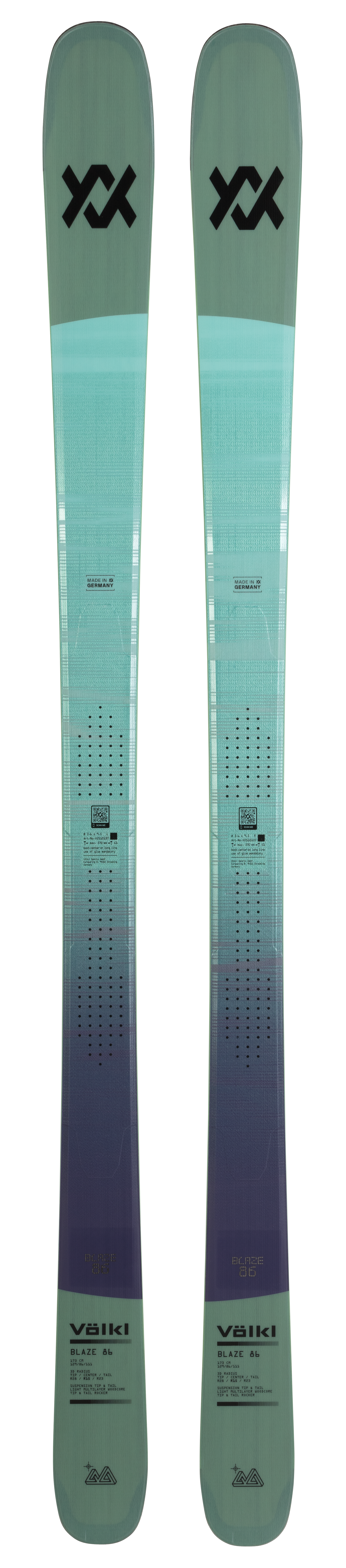 Völkl Blaze 86 Petrol all-mountain skis 2026