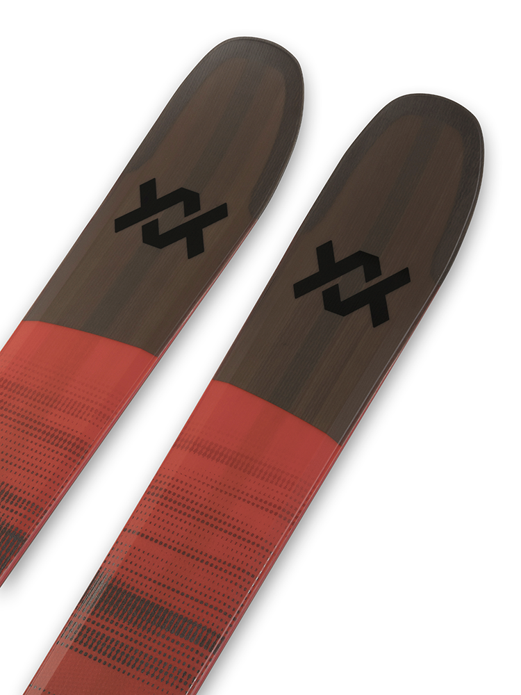 A pair of black 2027 Volkl Blaze 94 skis that are designed for all-mountain and freeride skiing.